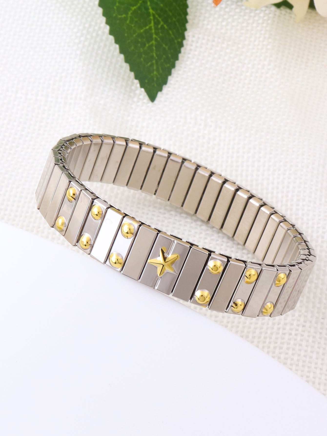 Wholesale Fashion Bohemian Elastic Titanium Steel Bracelet